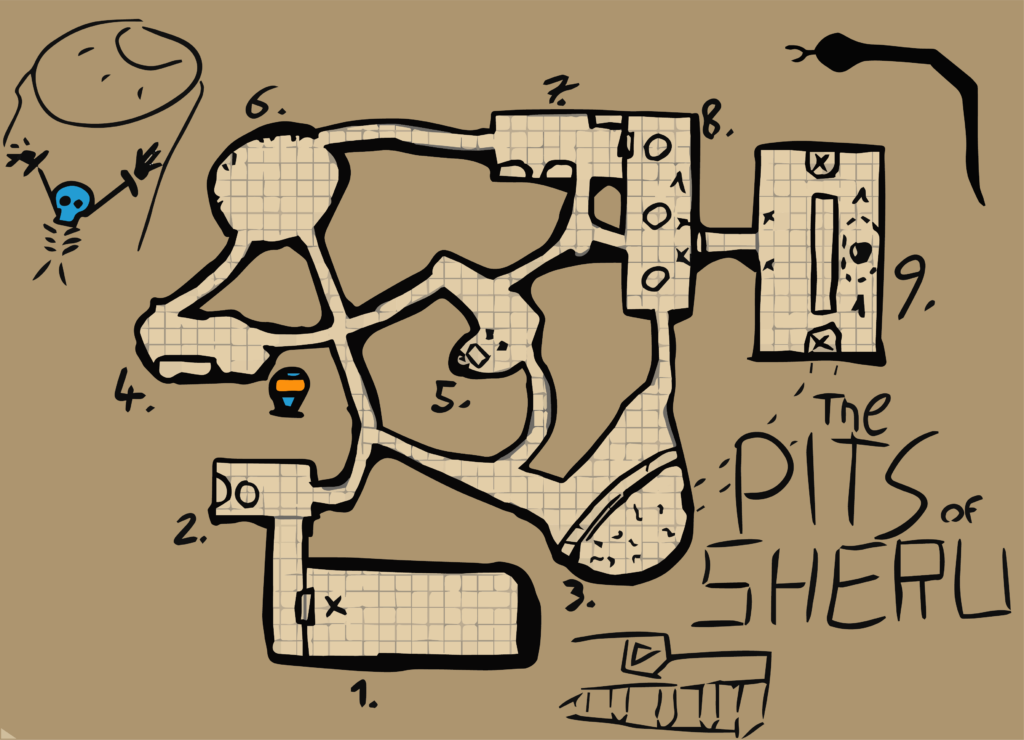 Pits of Sheru Map